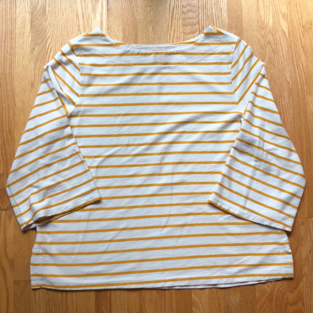 Old Navy Yellow Stripe Top